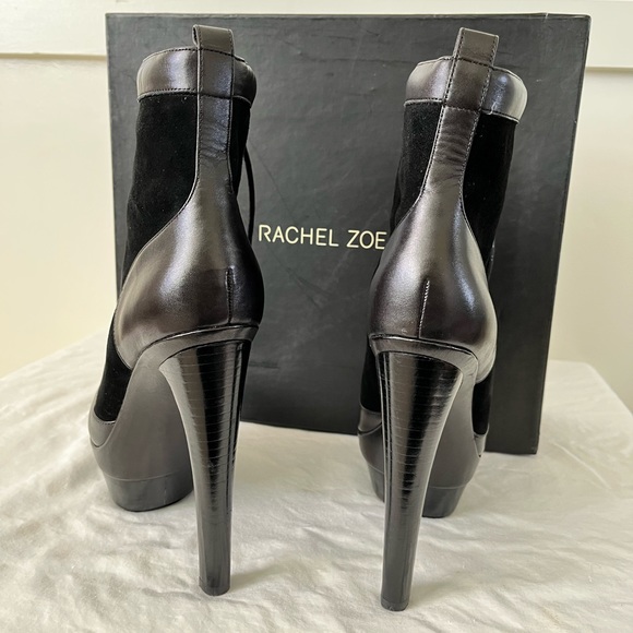 Rachel Zoe Adrienne Lace Up Bootie - Black - Picture 3 of 9